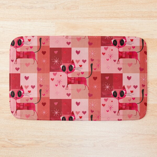 Item preview, Sweet Pink Heart Astro Cat designed and sold by WitsandWonders.