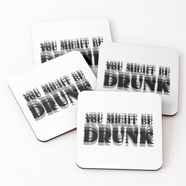 Item preview, Funny You Might Be Drunk Double Vision Text Art designed and sold by HBDStudio.