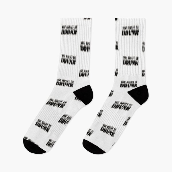 Item preview, Funny You Might Be Drunk Double Vision Text Art designed and sold by HBDStudio.