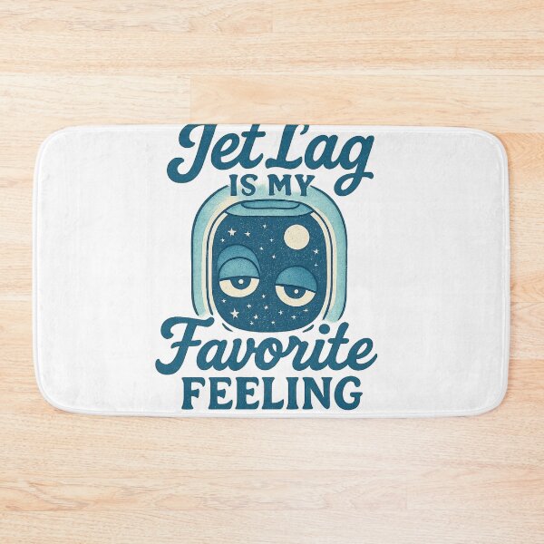 Item preview, Jetlag Is My Favorite Feeling Adventure Vintage Travel designed and sold by Retro-Anime9.