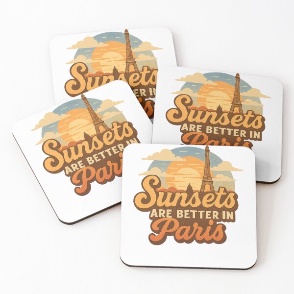 Item preview, Sunsets Are Better in Paris Adventure Vintage Travel designed and sold by Retro-Anime9.