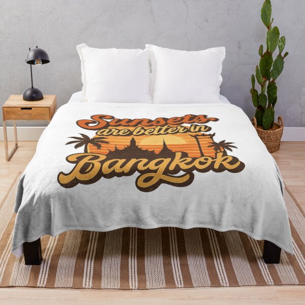 Item preview, Sunsets Are Better in Bangkok Adventure Vintage Travel designed and sold by Retro-Anime9.