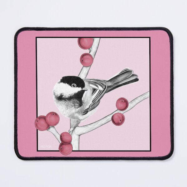 Item preview, Winter Chickadee Artwork designed and sold by FatFoxStudio.