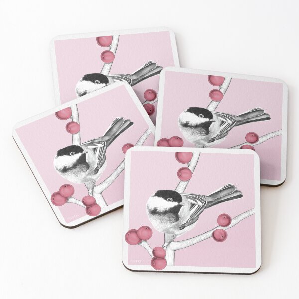 Item preview, Winter Chickadee Artwork designed and sold by FatFoxStudio.