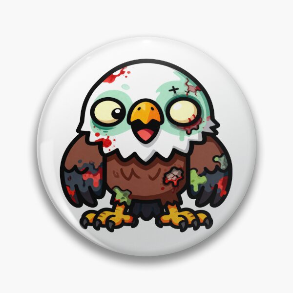 Item preview, Zombie Eagle - Cute Zombie Animal Collection designed and sold by Quality-Custom-Designs.