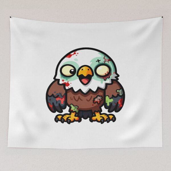 Item preview, Zombie Eagle - Cute Zombie Animal Collection designed and sold by Quality-Custom-Designs.