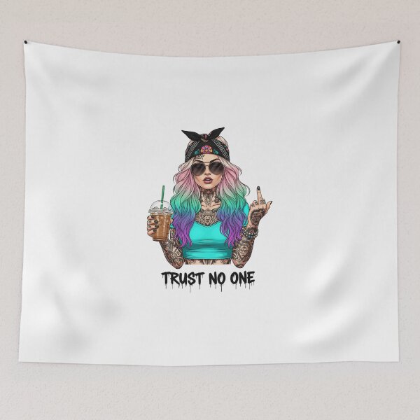 Item preview, Trust No One Tattoo Girl Streetwear designed and sold by Lineer22.