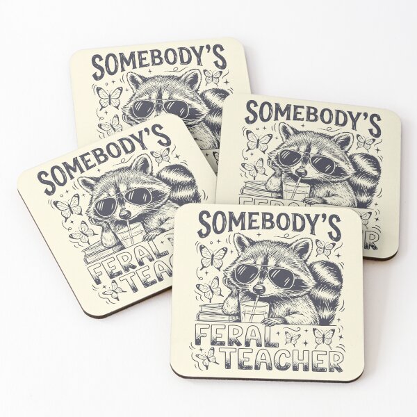 Item preview, Somebody's Feral Teacher Raccoon Teacher Retro designed and sold by Y-Vibes.