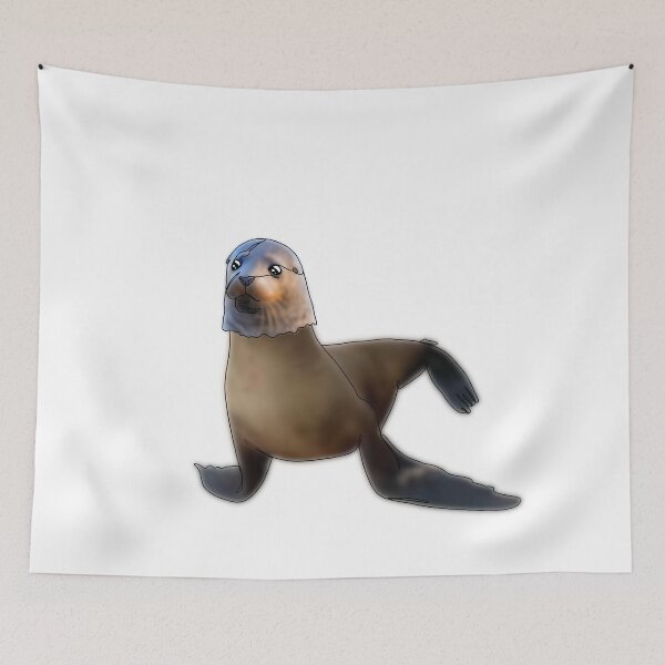 Item preview, Cute Seal Wearing a Seal Hat  - animalzinhats designed and sold by Ashley’sAnimalz.
