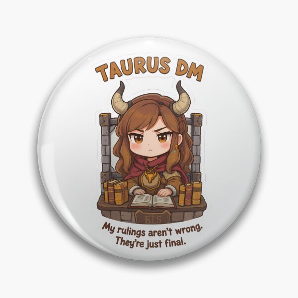 Item preview, Taurus DM Sticker – Funny DnD Zodiac Dungeon Master Design designed and sold by RpgTools.
