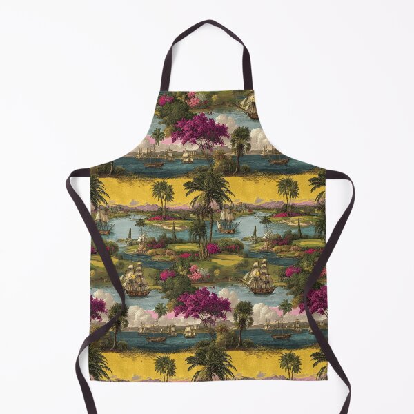 Item preview, Galleons sail through a vibrant tropical golf paradise. designed and sold by Piotrek0001.
