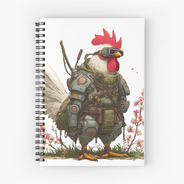 Item preview, Cyber Soldier Rooster – Armored Futuristic Chicken Warrior designed and sold by DuncanMaxStar .