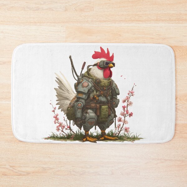Item preview, Cyber Soldier Rooster – Armored Futuristic Chicken Warrior designed and sold by DuncanMaxStar .