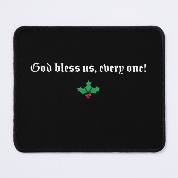 Item preview, God Bless Us Every One - Classic Christmas Quote designed and sold by Eversole Design Co..