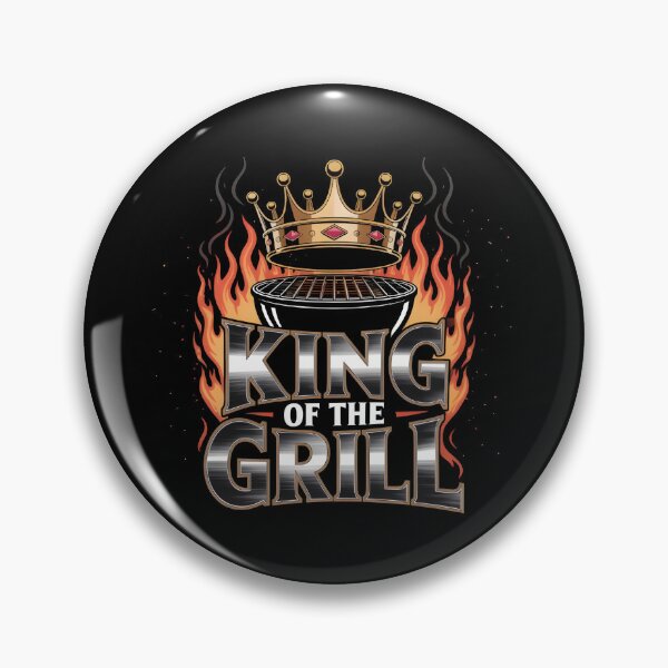 Item preview, King of the Grill – Grilling BBQ Master Flame designed and sold by Avenius Graphics.