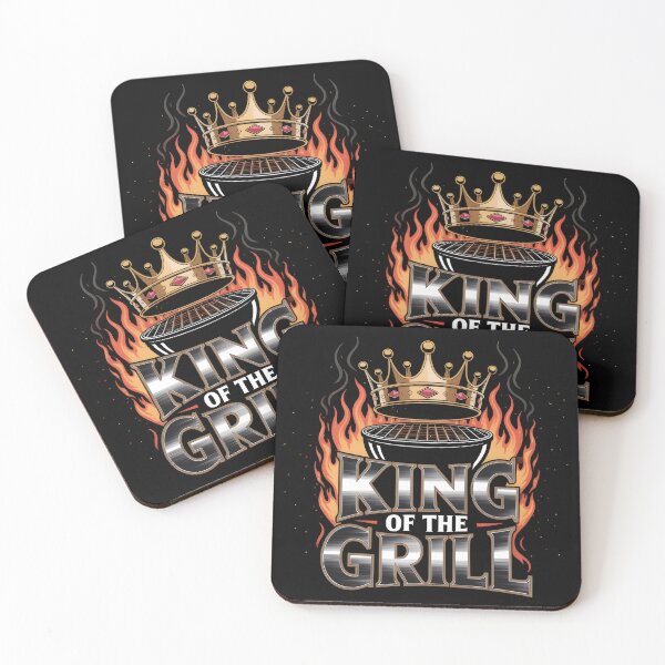 Item preview, King of the Grill – Grilling BBQ Master Flame designed and sold by Avenius Graphics.