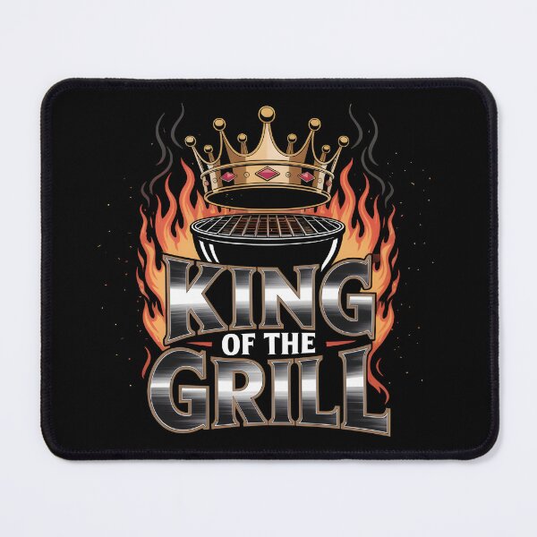Item preview, King of the Grill – Grilling BBQ Master Flame designed and sold by Avenius Graphics.