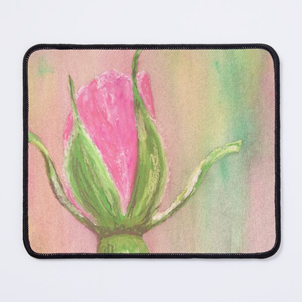 Item preview, Pink Rosebud Painting designed and sold by Angela Micheli Otwell.