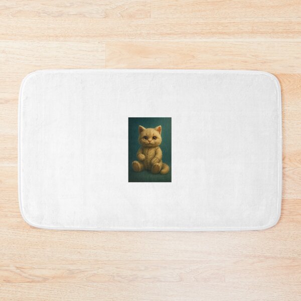 Item preview, Living Plush Cat – Uncanny Cute Surreal Fantasy Art designed and sold by LovelyCatGalaxy.