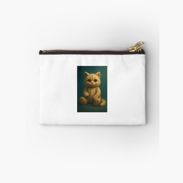 Item preview, Living Plush Cat – Uncanny Cute Surreal Fantasy Art designed and sold by LovelyCatGalaxy.