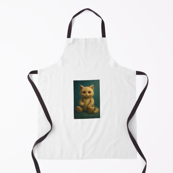 Item preview, Living Plush Cat – Uncanny Cute Surreal Fantasy Art designed and sold by LovelyCatGalaxy.