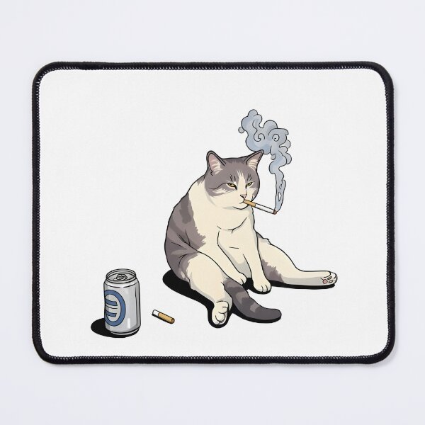 Item preview, Funny smoker cat | Gooner cat designed and sold by sassywaffles.