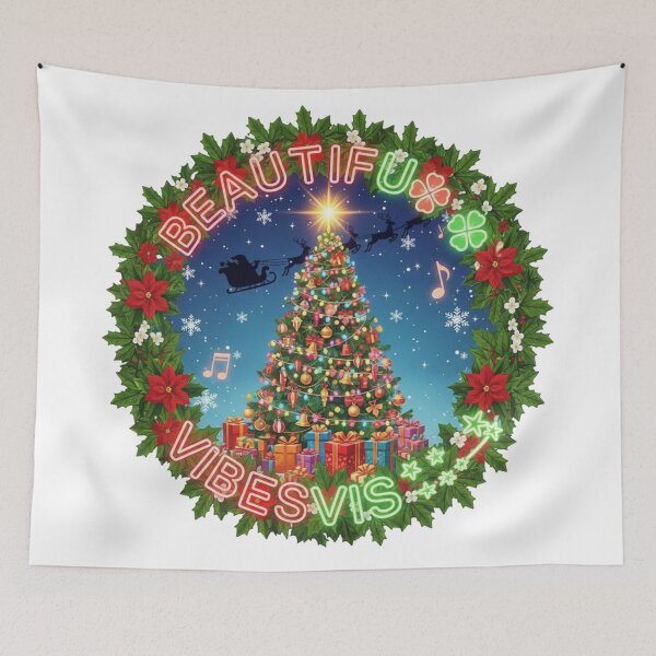 Item preview, **COLORFUL BEAUTIFUL CHRISTMAS VIBES⭐Design designed and sold by WorthyByDwethi.