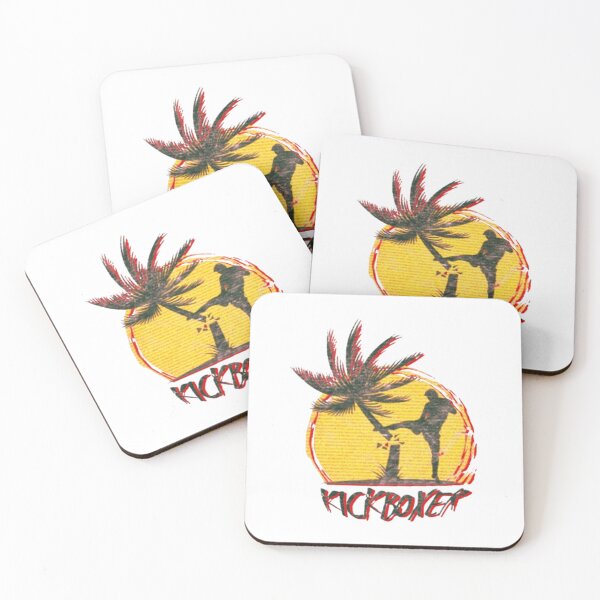 Item preview, Kickboxer Palm Strike – Sticker Retro Red yellow designed and sold by Wawan35200.