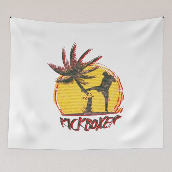 Item preview, Kickboxer Palm Strike – Sticker Retro Red yellow designed and sold by Wawan35200.