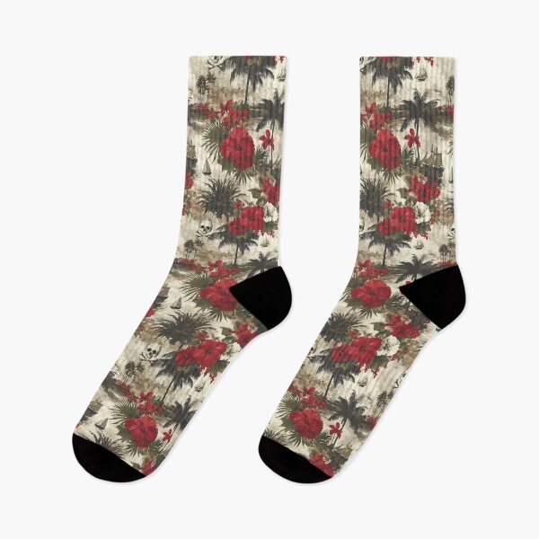 Item preview, Weathered tales of hibiscus and the jolly roger. designed and sold by Piotrek0001.