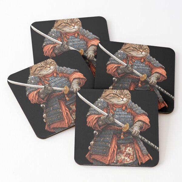 Item preview, Samurai Cat Warrior With Katana designed and sold by Lineer22.