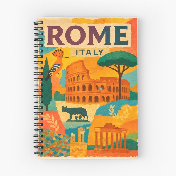Item preview, Rome Culture Collage Travel Poster - Mosaic & Cypress designed and sold by Cosmopolis.