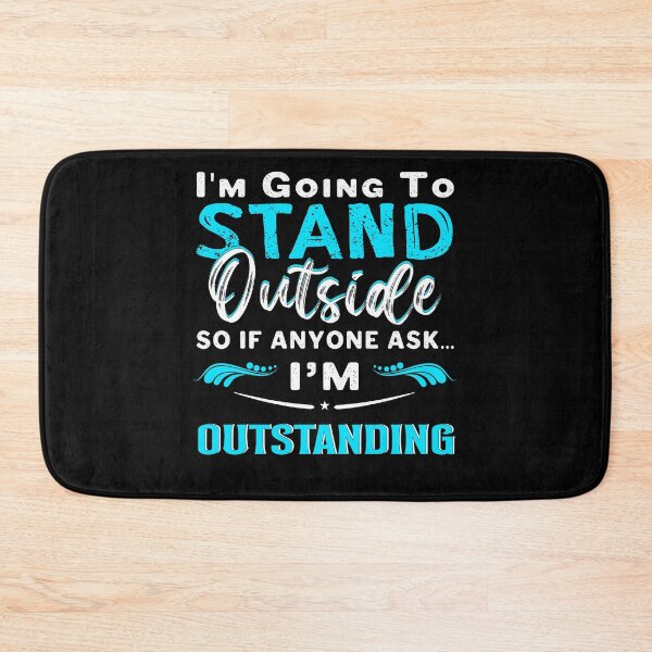 Item preview, Stand Outside Outstanding Blue Motivational Quote designed and sold by Nocturnal-Vines.