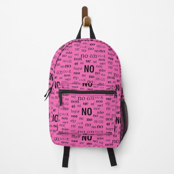 Item preview, No in any language - Pink designed and sold by Pixelandfont.