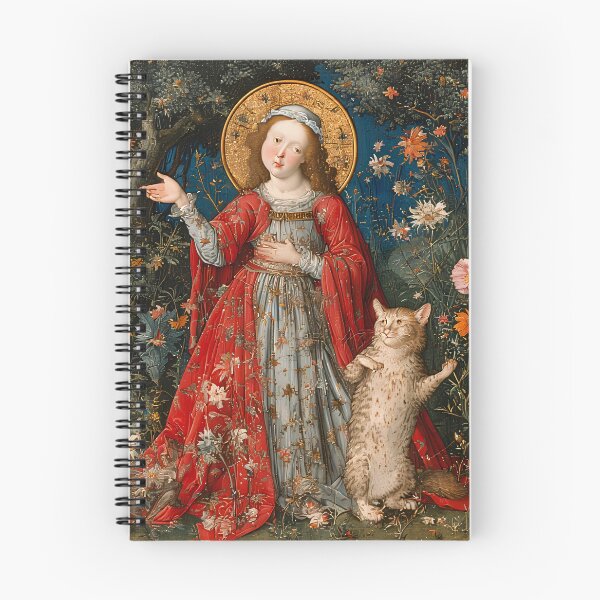 Item preview, Saint Gertrude of Nivelles with cats. designed and sold by Natalia-Vlad.