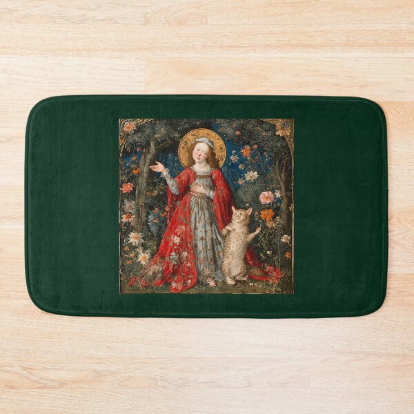Item preview, Saint Gertrude of Nivelles with cats. designed and sold by Natalia-Vlad.