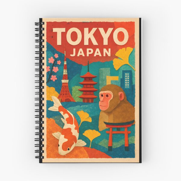 Item preview, Tokyo Culture Collage Travel Poster - Koi & Neon City Glow designed and sold by Cosmopolis.