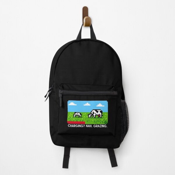 Item preview, Pixel Cow Battery Charging Funny Retro designed and sold by Oommen Studio .