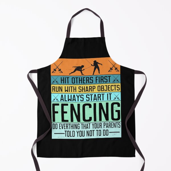 Item preview, Hit Others First Fencing Humor Retro designed and sold by Nocturnal-Vines.