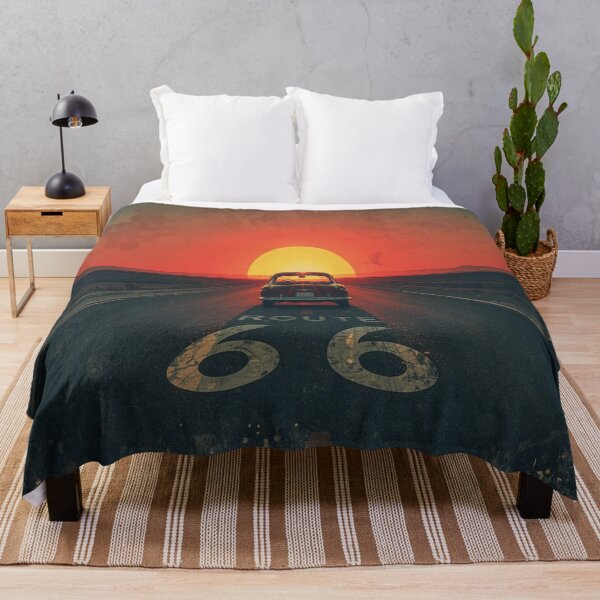 Item preview, Lifestyle Hub: Vintage USA Road Trip Retro Route 66 Illustration designed and sold by M&M Lifestyle Hub.