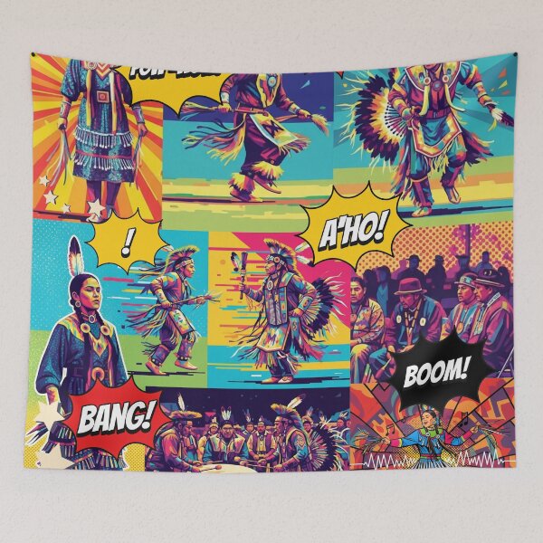Item preview, Indigenous Pop Art | Pow-Wow Edition | Pow-Wow Pattern | Snagging Bag designed and sold by WarPaintCulture.