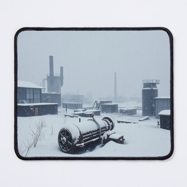 Item preview, Abandoned Factory in Snow - Urban Decay Photography designed and sold by EllDAV777.