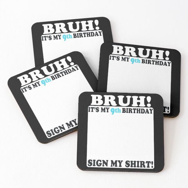 Item preview, 9th Birthday Autograph Party Signable Graphic designed and sold by Nocturnal-Vines.