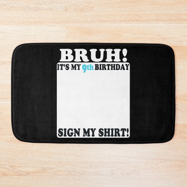 Item preview, 9th Birthday Autograph Party Signable Graphic designed and sold by Nocturnal-Vines.