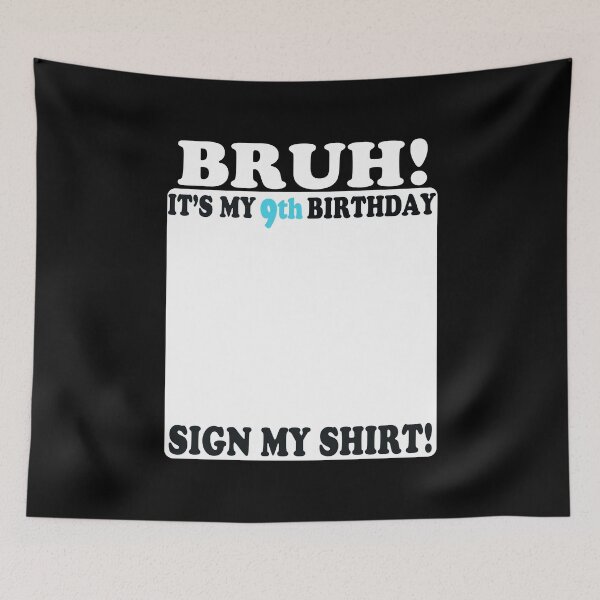 Item preview, 9th Birthday Autograph Party Signable Graphic designed and sold by Nocturnal-Vines.