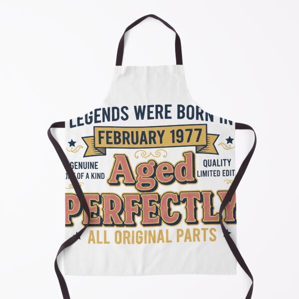 Item preview, Vintage February 1977 Birthday Legend - Aged Perfectly Tee designed and sold by Merchifyme2000.
