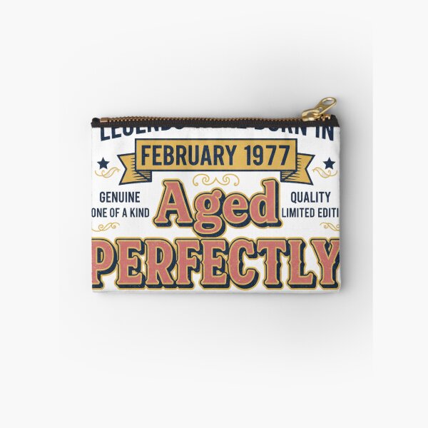 Item preview, Vintage February 1977 Birthday Legend - Aged Perfectly Tee designed and sold by Merchifyme2000.