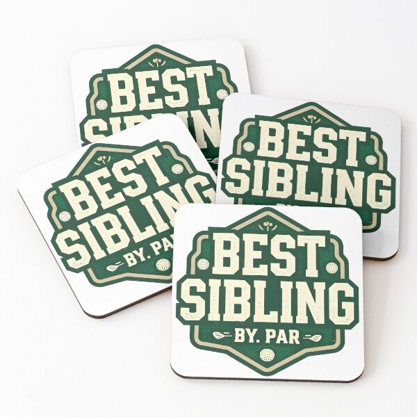 Item preview, BEST SIBLING Golf Badge – Vintage Retro Family Gift designed and sold by MKV Design.