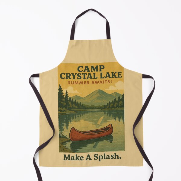 Item preview, Camp Crystal Lake – Vintage Summer Camp Horror Parody Design designed and sold by DiamondSkyShirt.