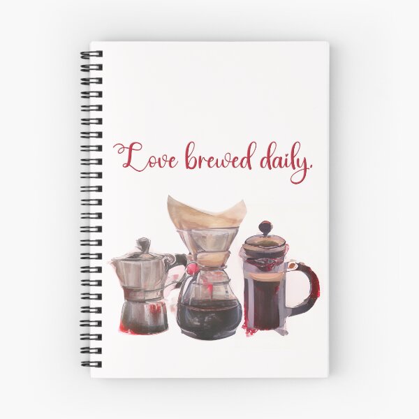 Item preview, Love Brewed Daily – Script Edition designed and sold by Art & Coffee.